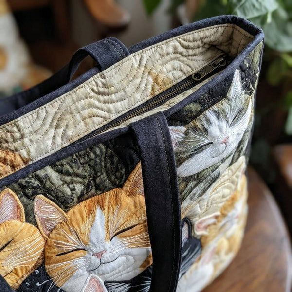 Handveredelte Ledertasche