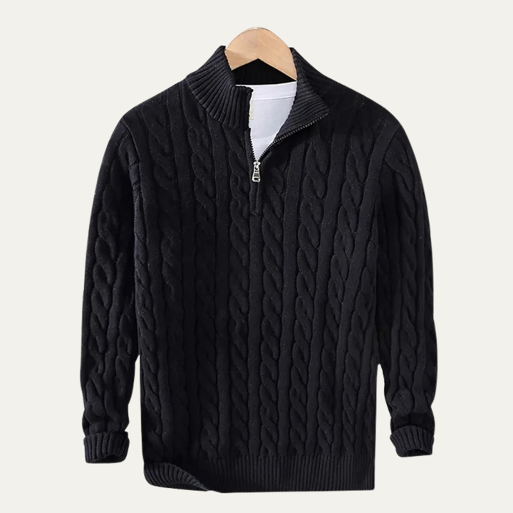 Ashmeadow Baumwoll-Half-Zip-Pullover