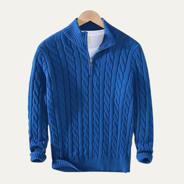 Ashmeadow Baumwoll-Half-Zip-Pullover