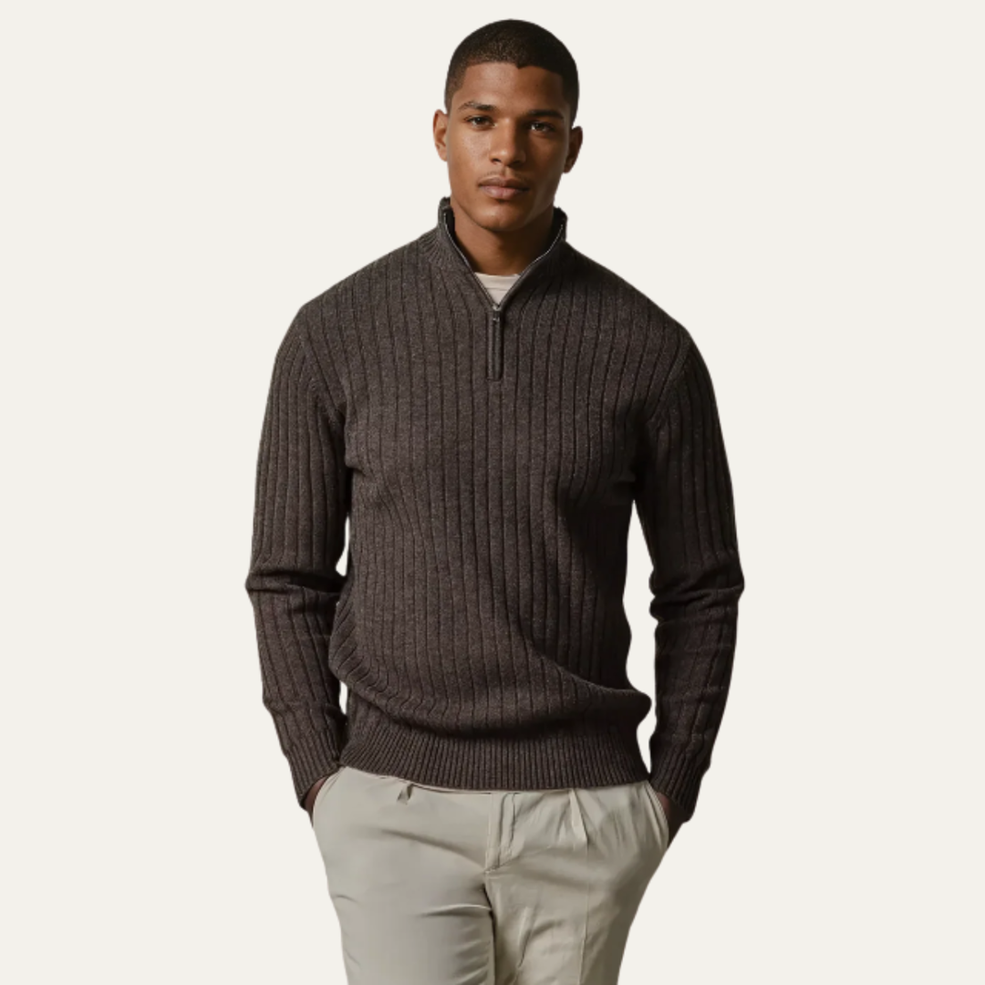 Pembroke Baumwoll-Half-Zip-Pullover