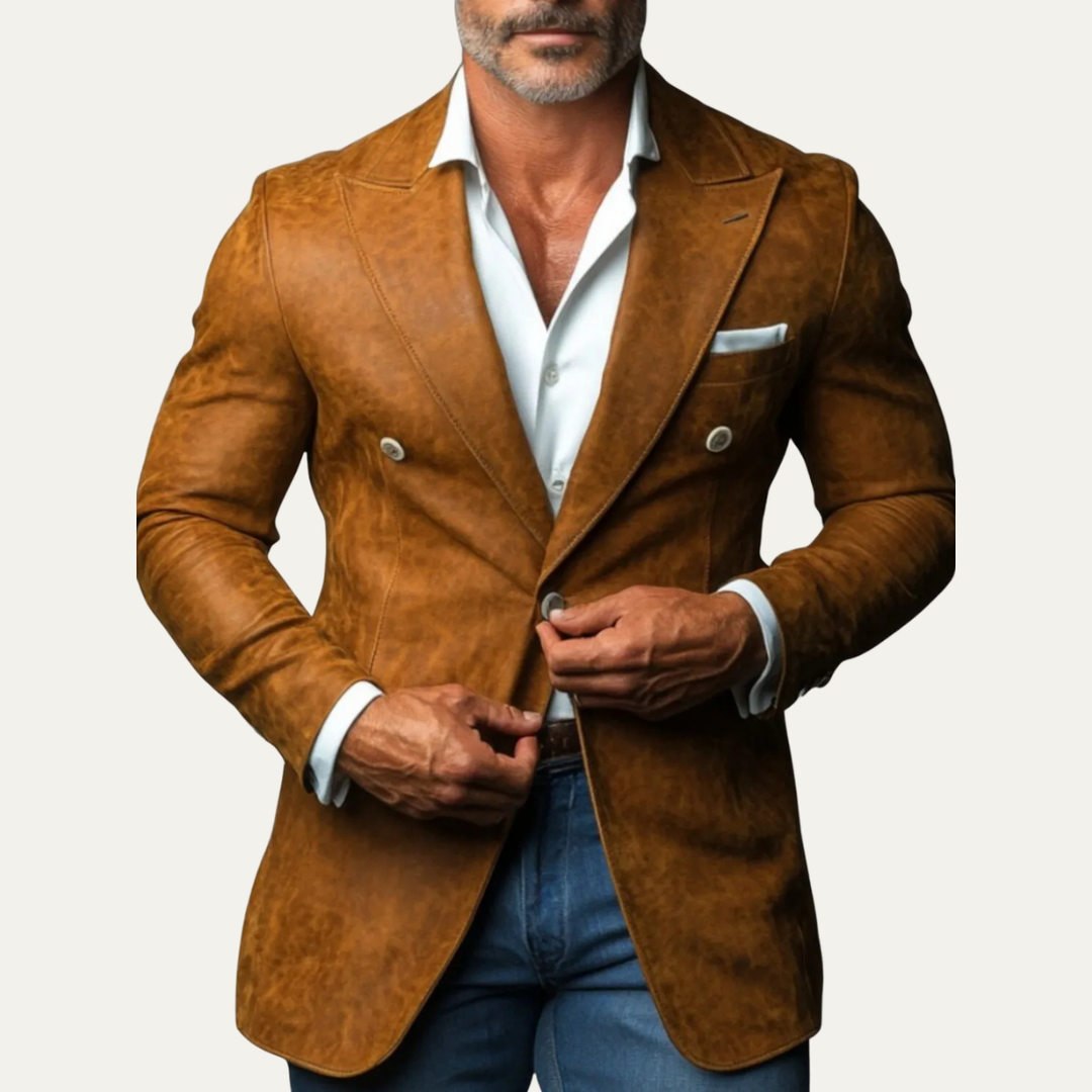 Marsala Wildlederblazer