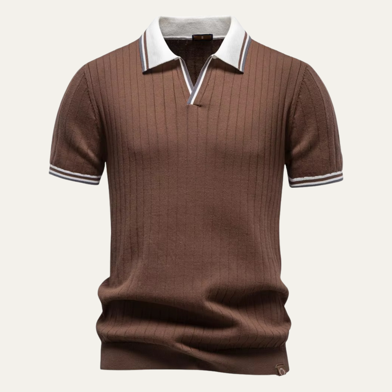 Timberlake Strickpoloshirt
