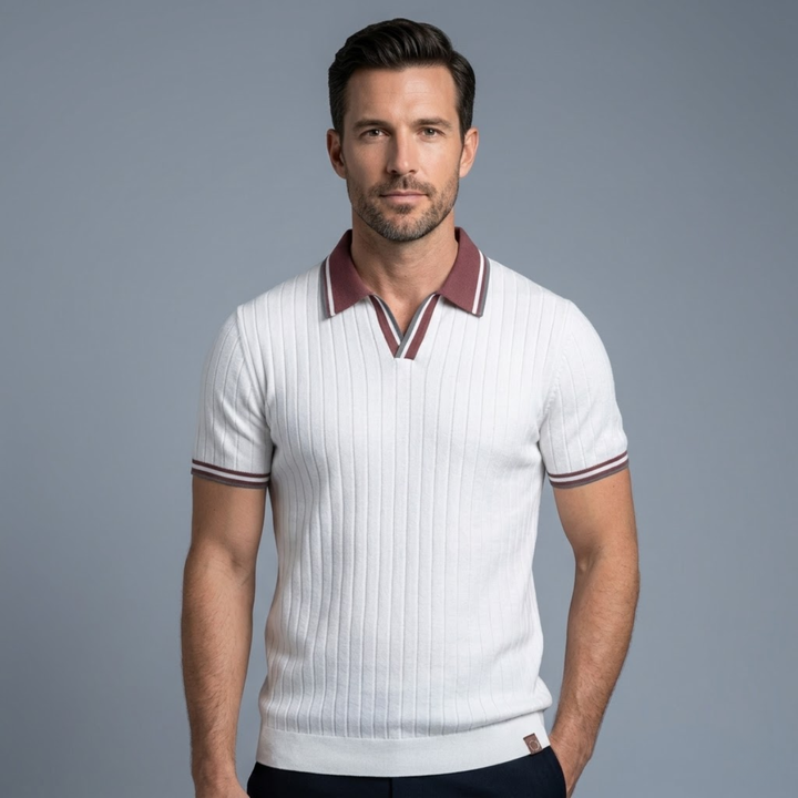 Timberlake Strickpoloshirt