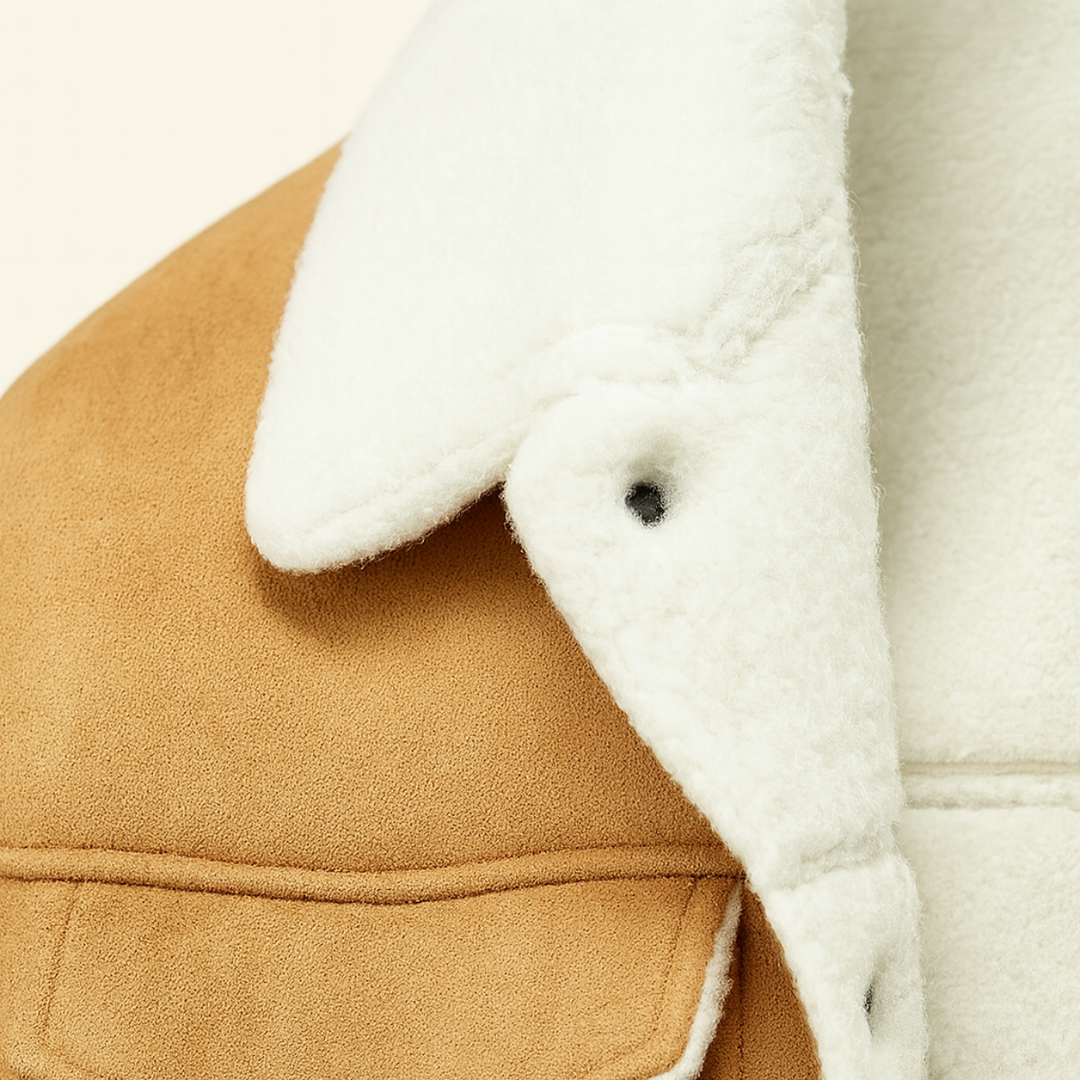 Quebec Fleece Wildlederlederjacke