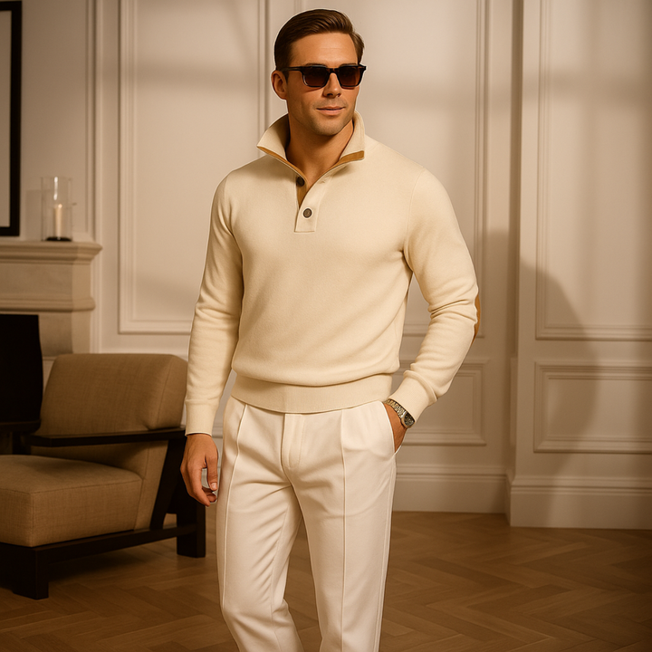 Oxford Half-Zip-Pullover