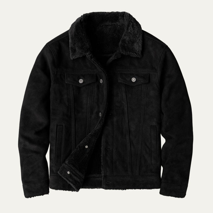 Quebec Fleece Wildlederlederjacke