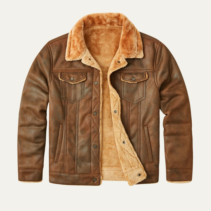 Quebec Fleece Wildlederlederjacke