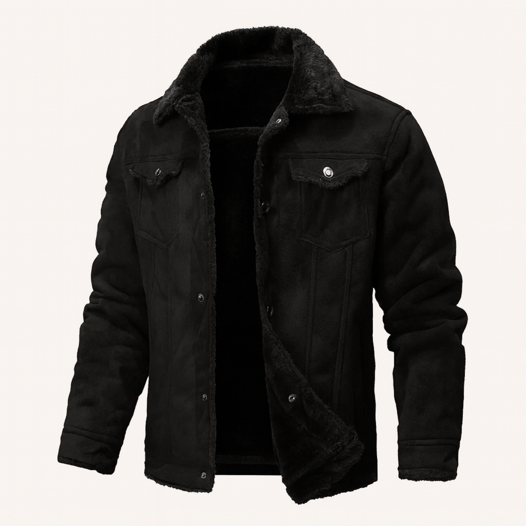 Quebec Fleece Wildlederlederjacke