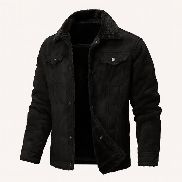 Quebec Fleece Wildlederlederjacke