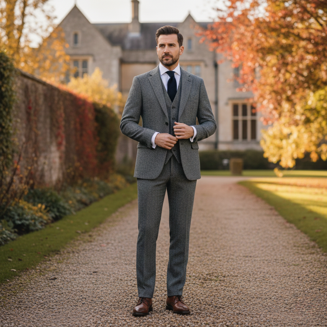 Norwood Tweeddreiteiler Slim Fit