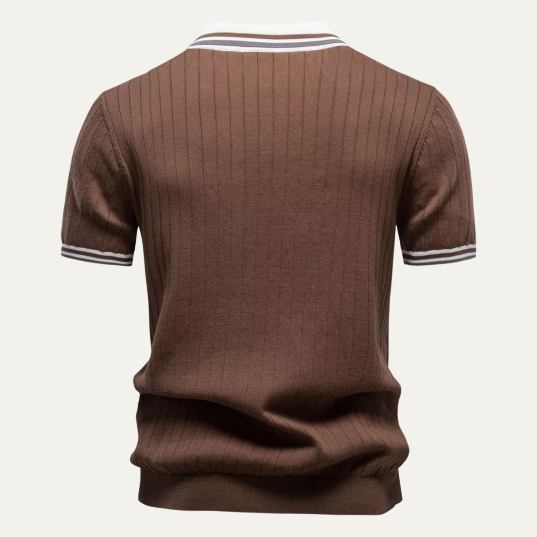 Timberlake Strickpoloshirt