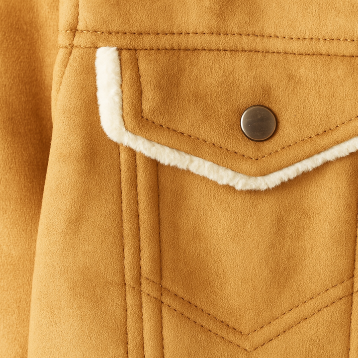 Quebec Fleece Wildlederlederjacke