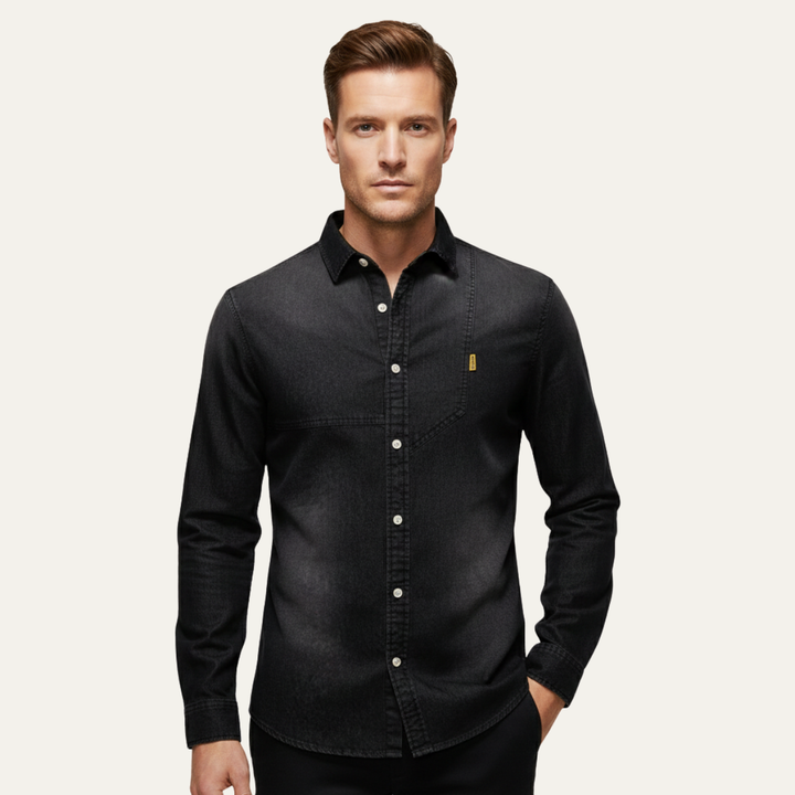 Meadowford Denimjeanshemd Slim Fit