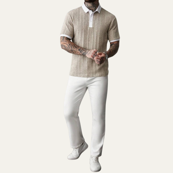Glenfall Ridge Strickpoloshirt