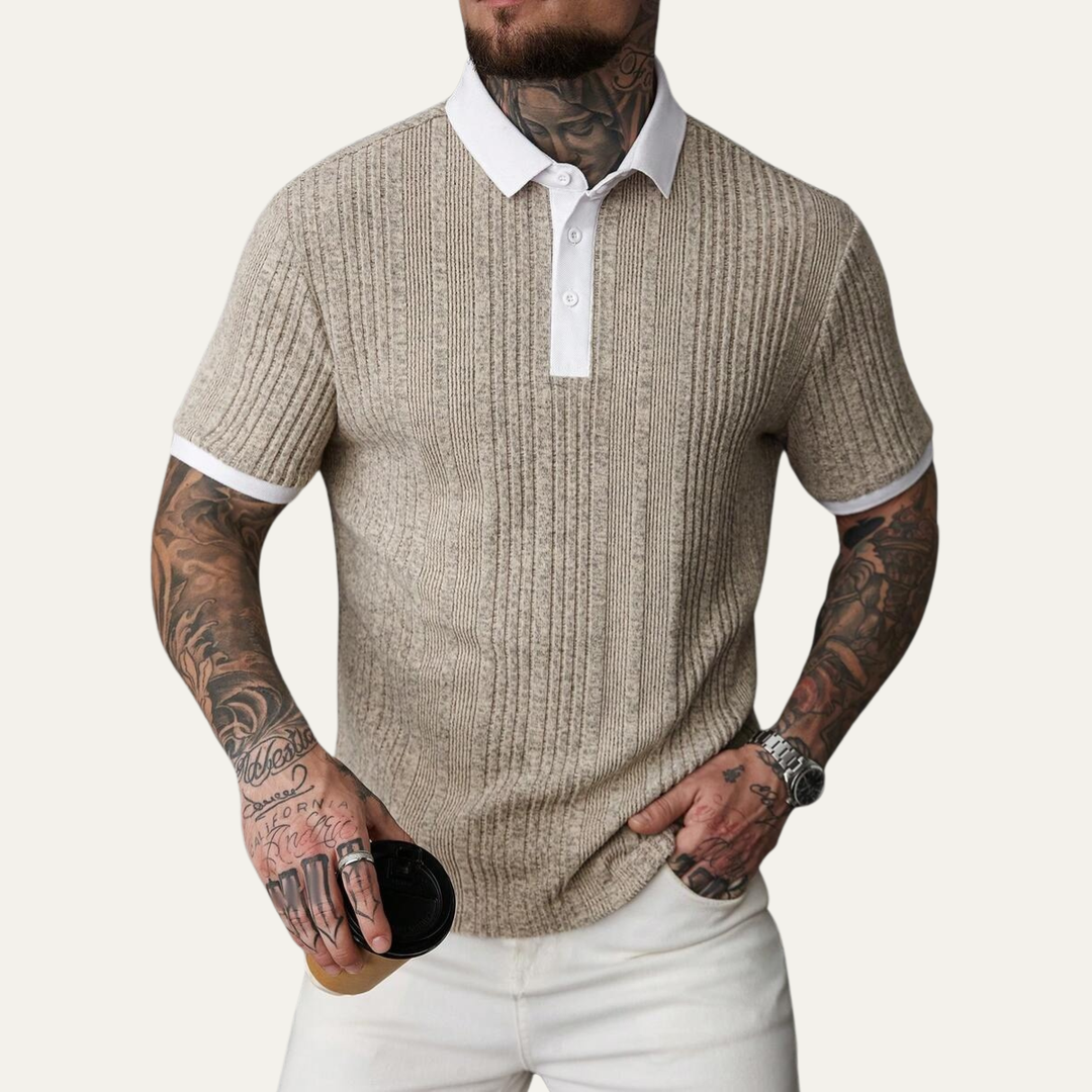 Glenfall Ridge Strickpoloshirt