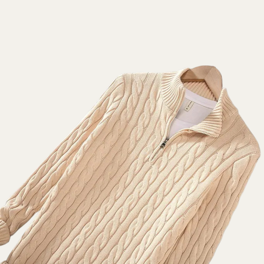 Ashmeadow Baumwoll-Half-Zip-Pullover