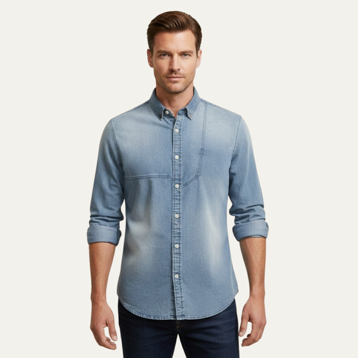 Meadowford Denimjeanshemd Slim Fit