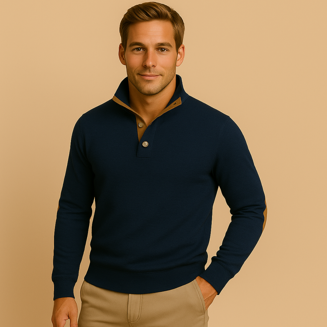 Oxford Half-Zip-Pullover