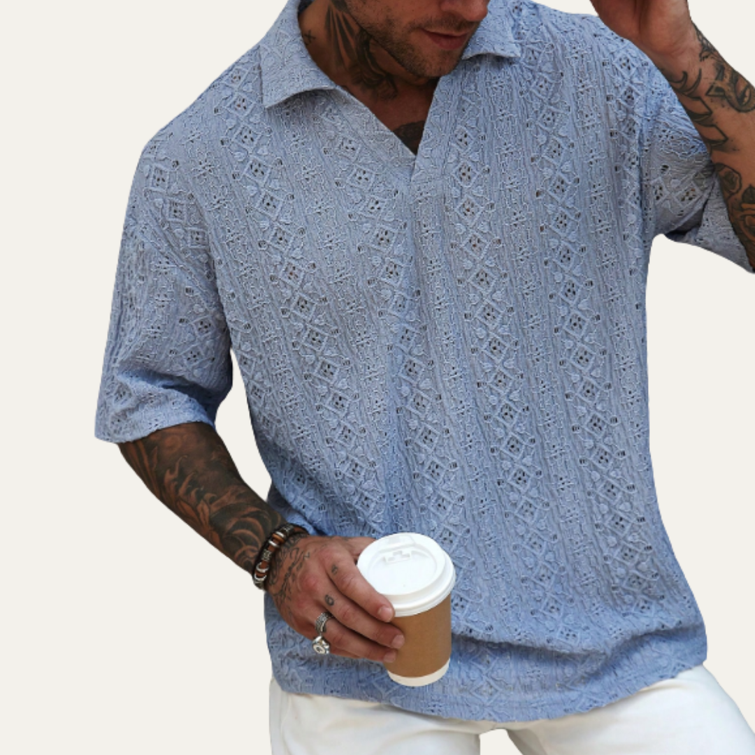 Brookstone Strickpoloshirt Kurzarm