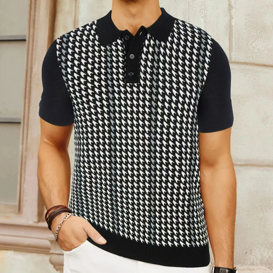 Amarone Strickpoloshirt