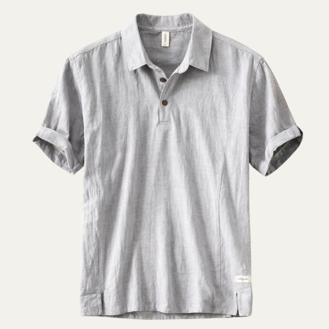 Montrose Ridge Leinenpoloshirt Kurzarm