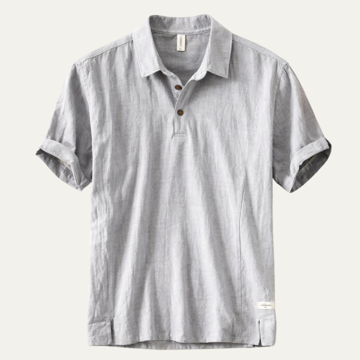 Montrose Ridge Leinenpoloshirt Kurzarm