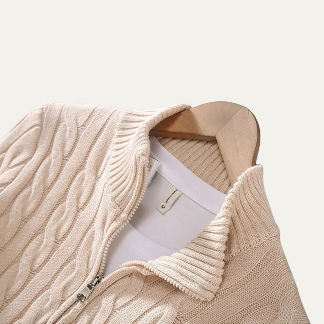 Ashmeadow Baumwoll-Half-Zip-Pullover