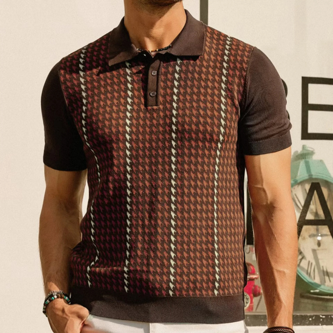 Amarone Strickpoloshirt