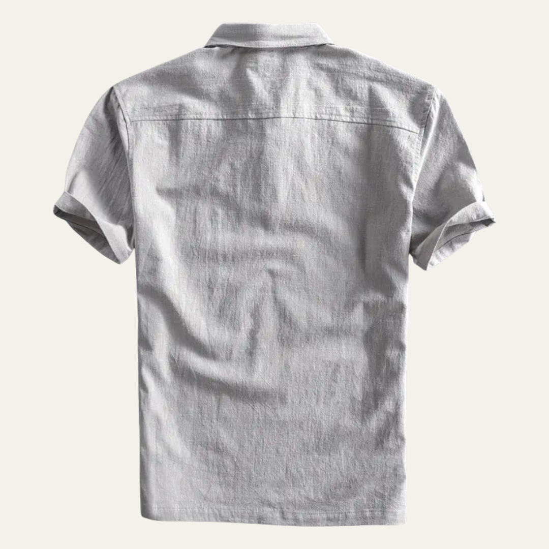 Montrose Ridge Leinenpoloshirt Kurzarm