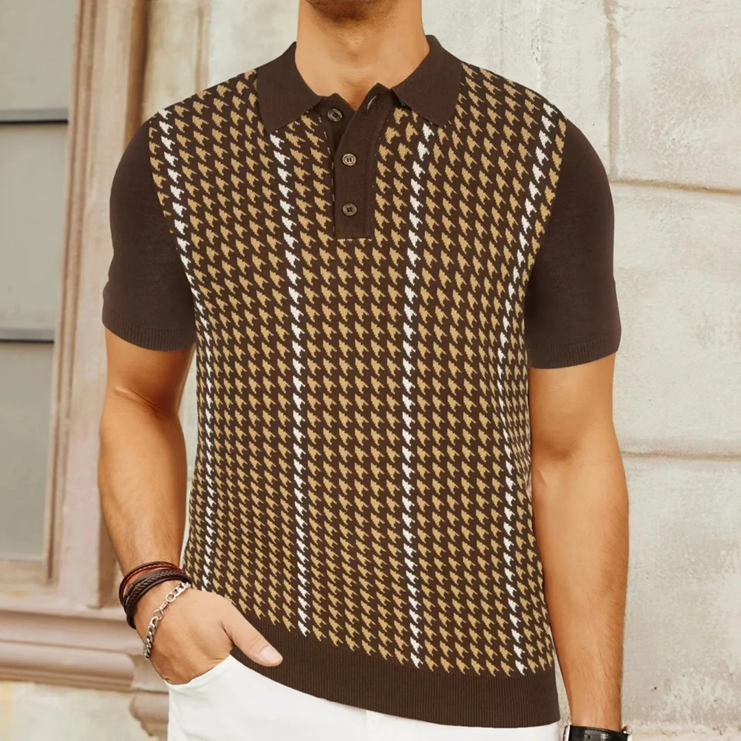 Amarone Strickpoloshirt