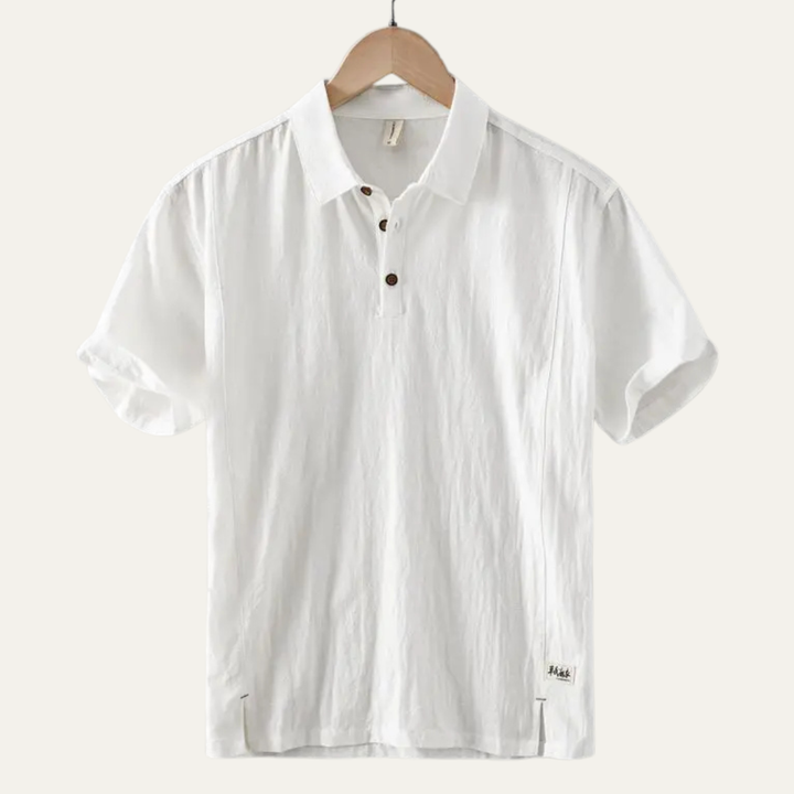 Montrose Ridge Leinenpoloshirt Kurzarm