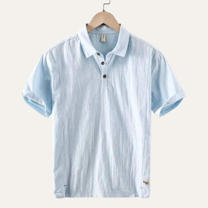 Montrose Ridge Leinenpoloshirt Kurzarm