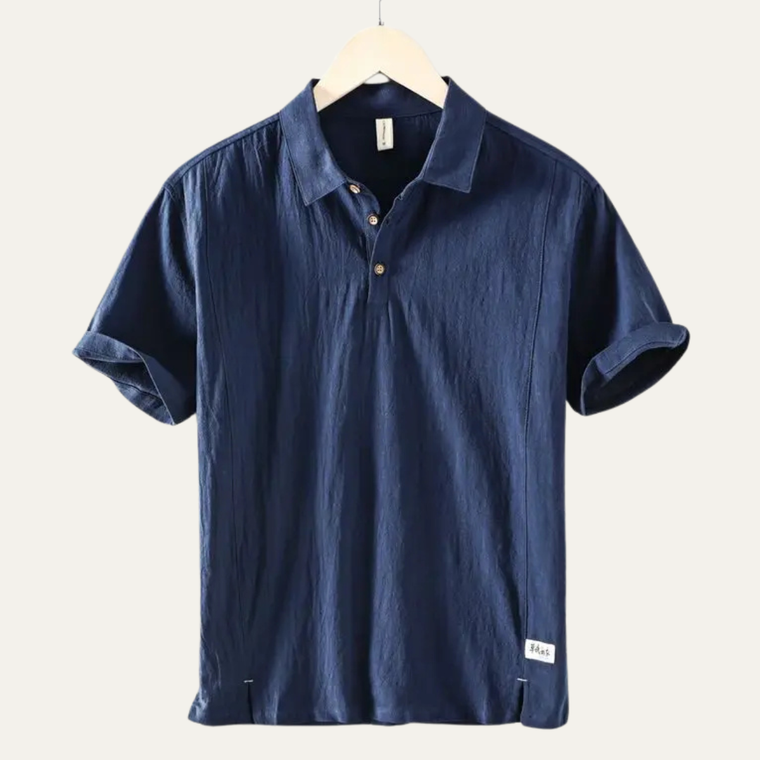 Montrose Ridge Leinenpoloshirt Kurzarm