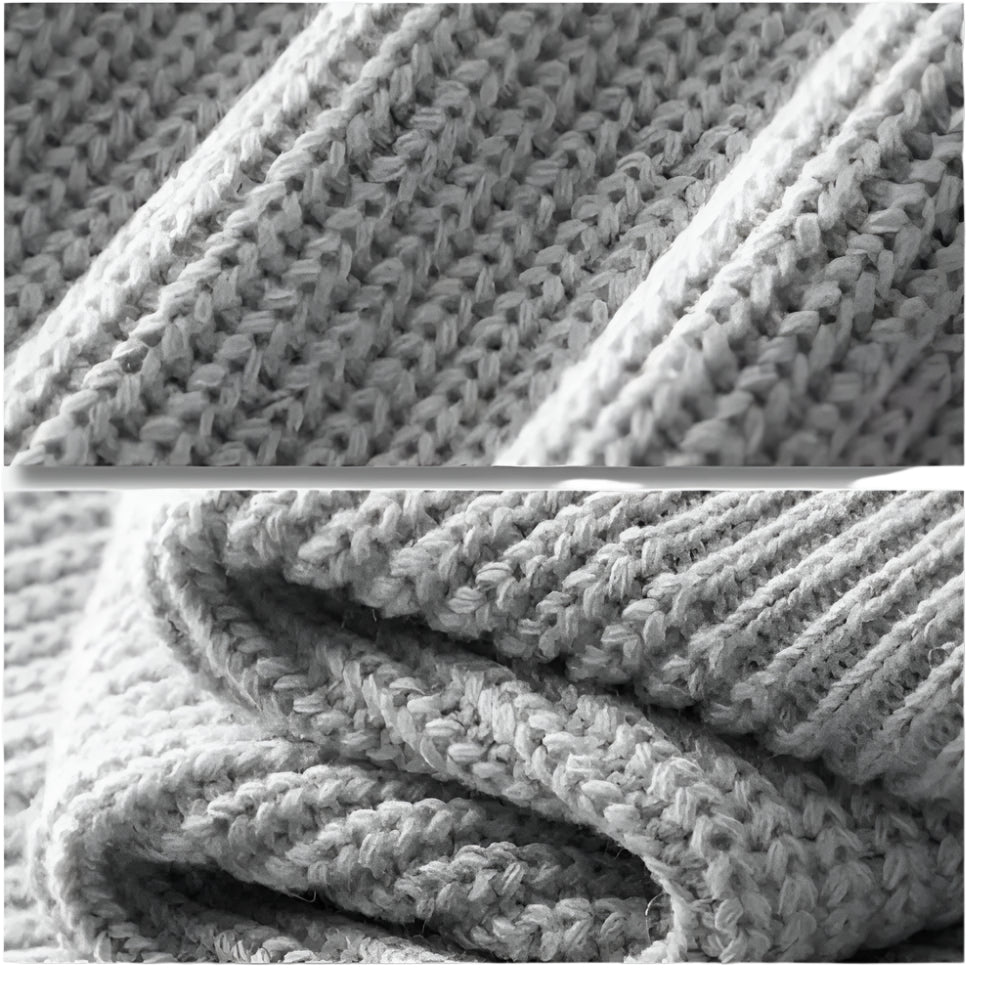 Merino Knitted Half-Zip-Pullover