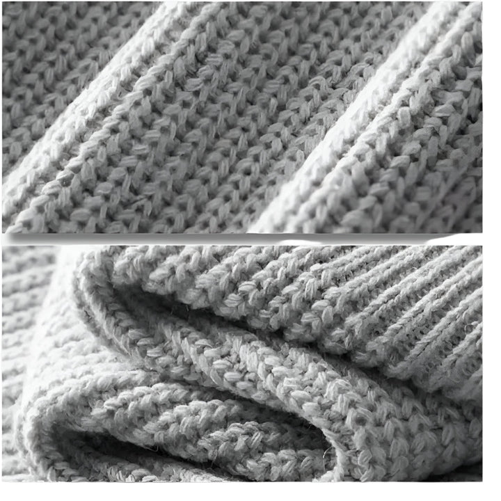 Merino Knitted Half-Zip-Pullover