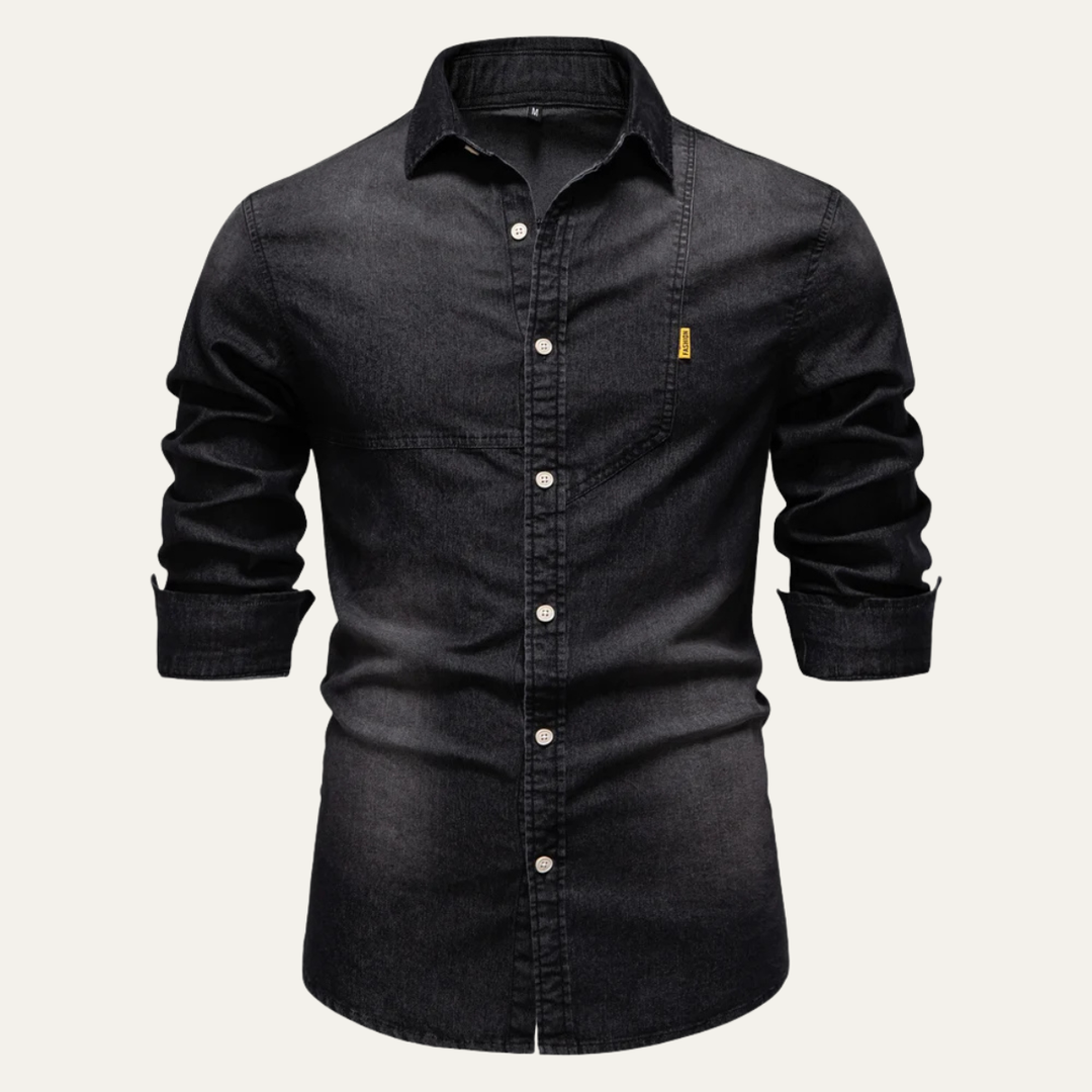 Meadowford Denimjeanshemd Slim Fit