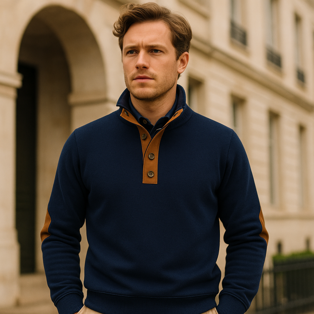 Oxford Half-Zip-Pullover
