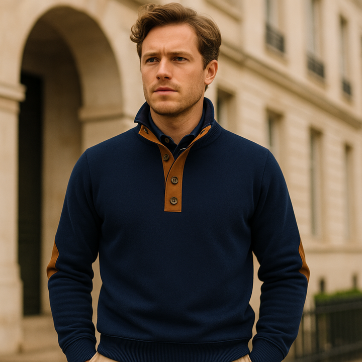 Oxford Half-Zip-Pullover