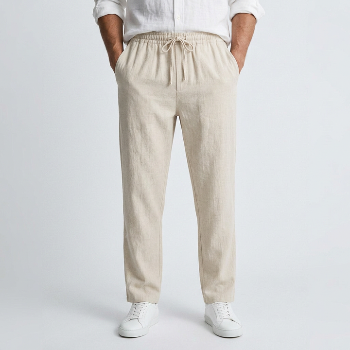 Adrien Fluid Leinenhose