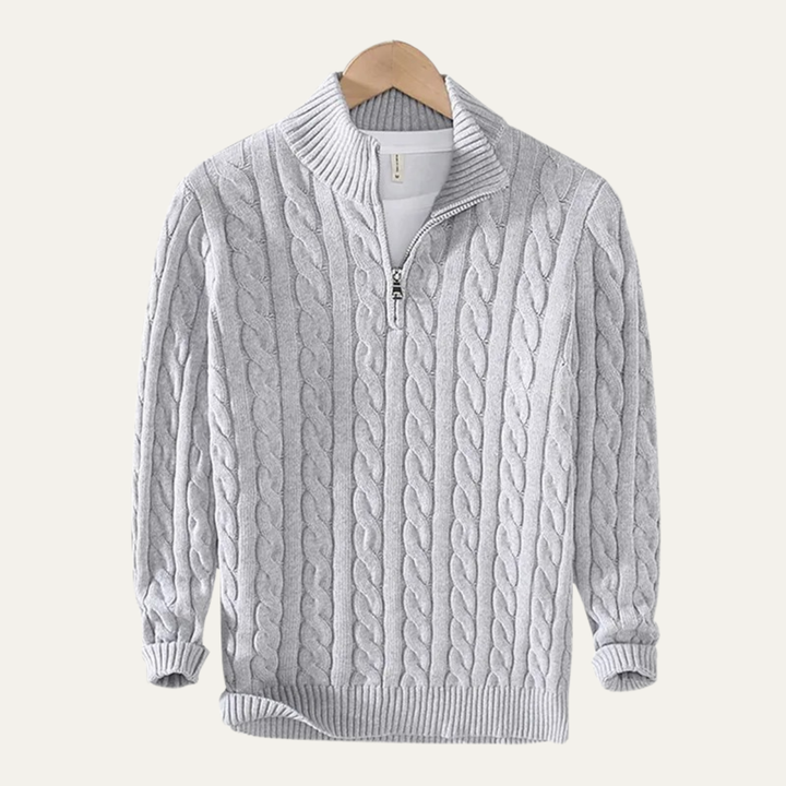 Ashmeadow Baumwoll-Half-Zip-Pullover