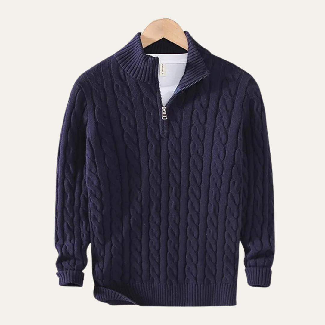 Ashmeadow Baumwoll-Half-Zip-Pullover
