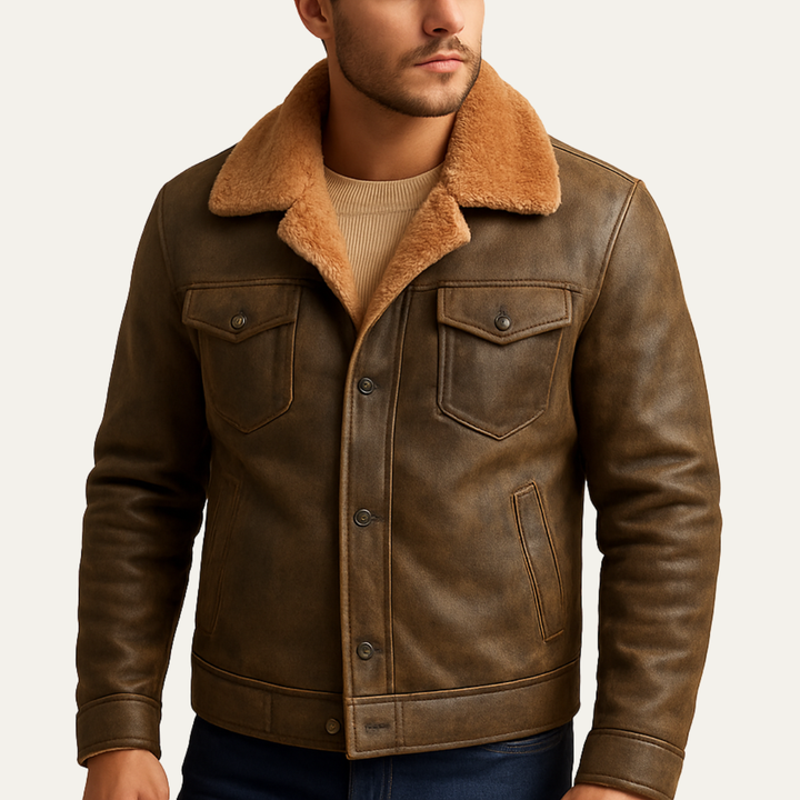 Breuil Lederjacke