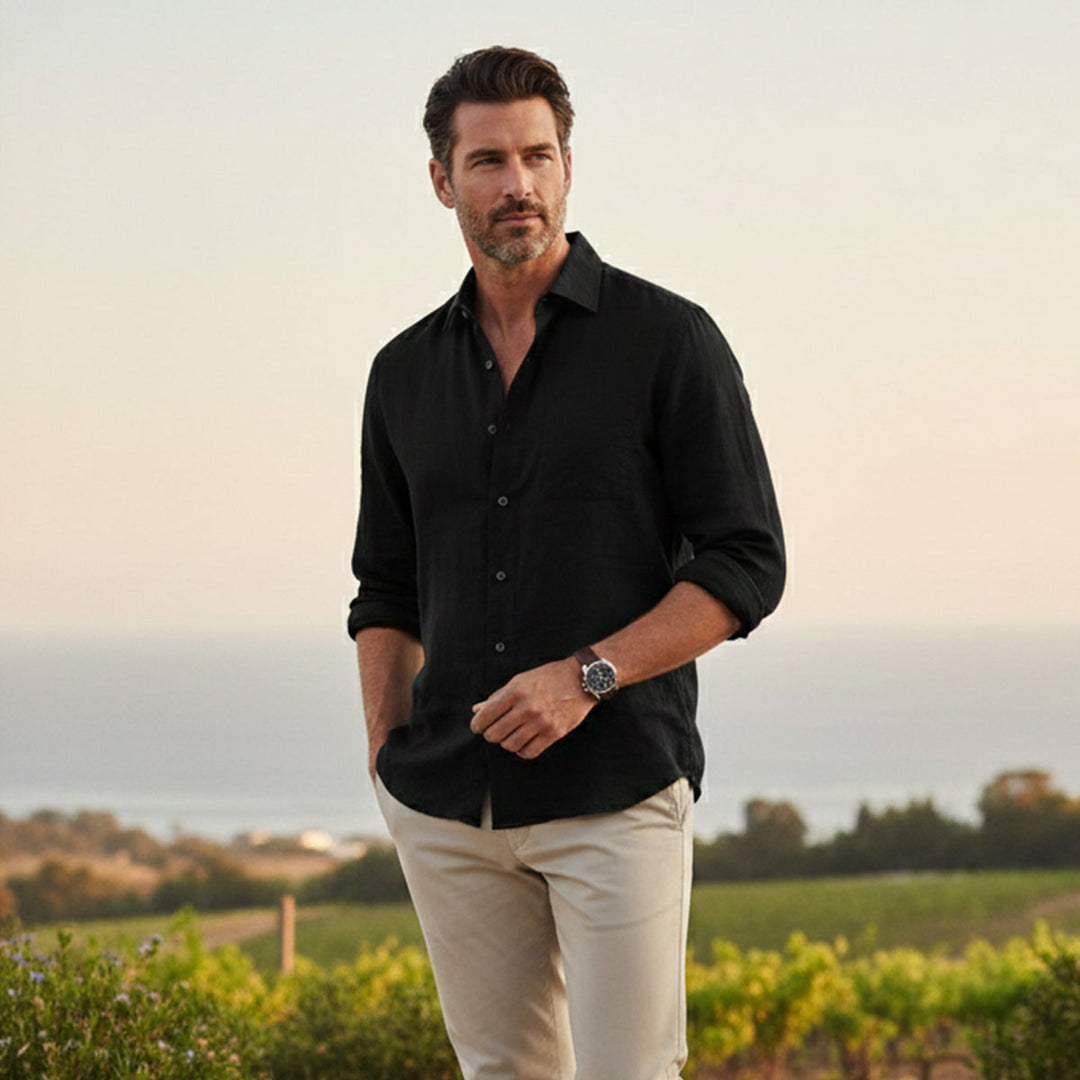 Buckingham Leinenhemd Relaxed Fit