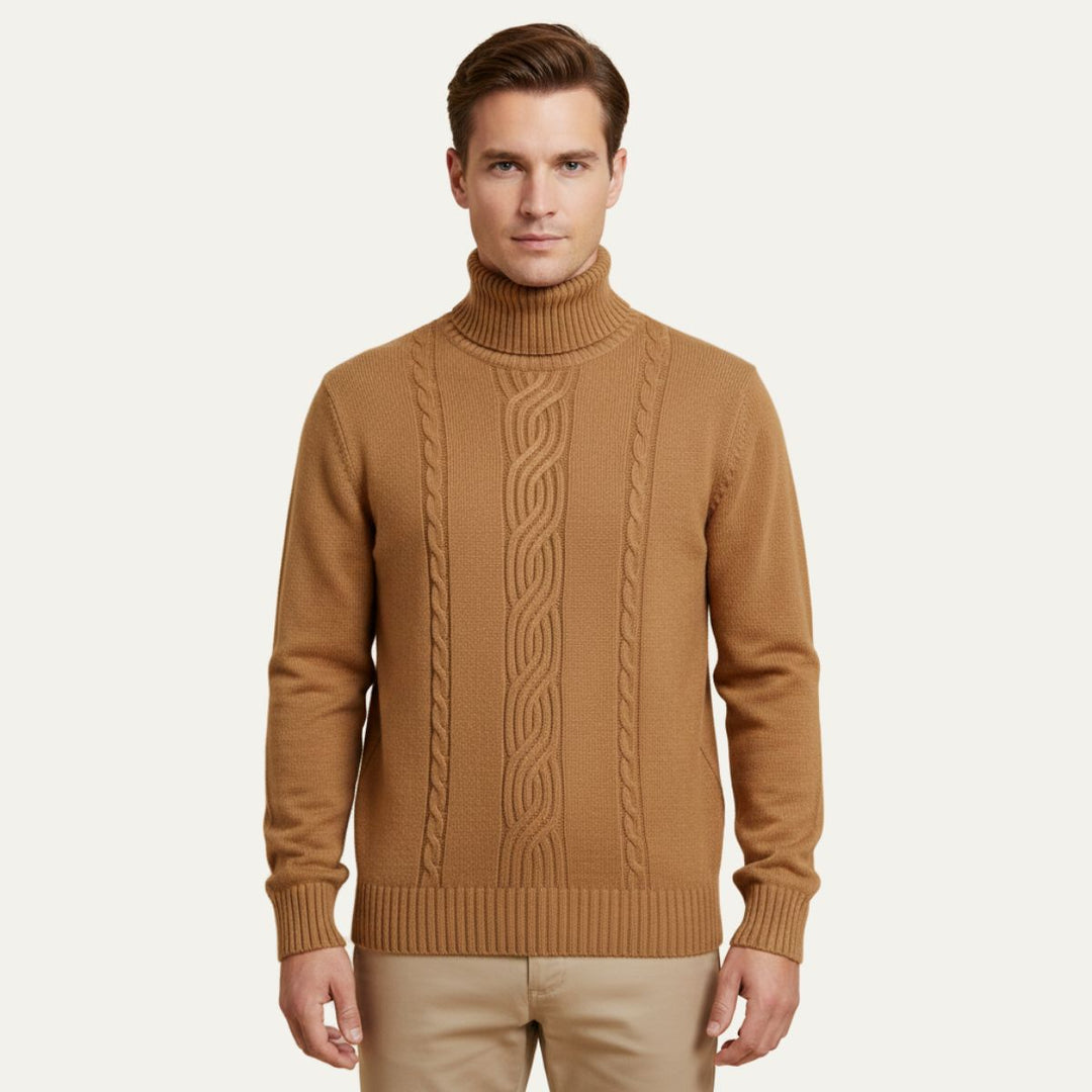 Courchevel Knitted Wollrollkragenpullover