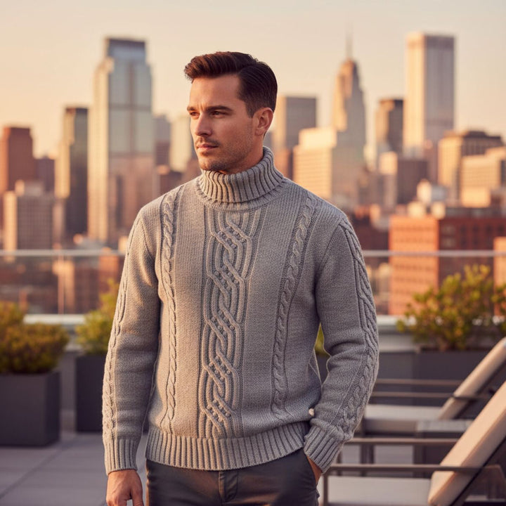 Courchevel Knitted Wollrollkragenpullover