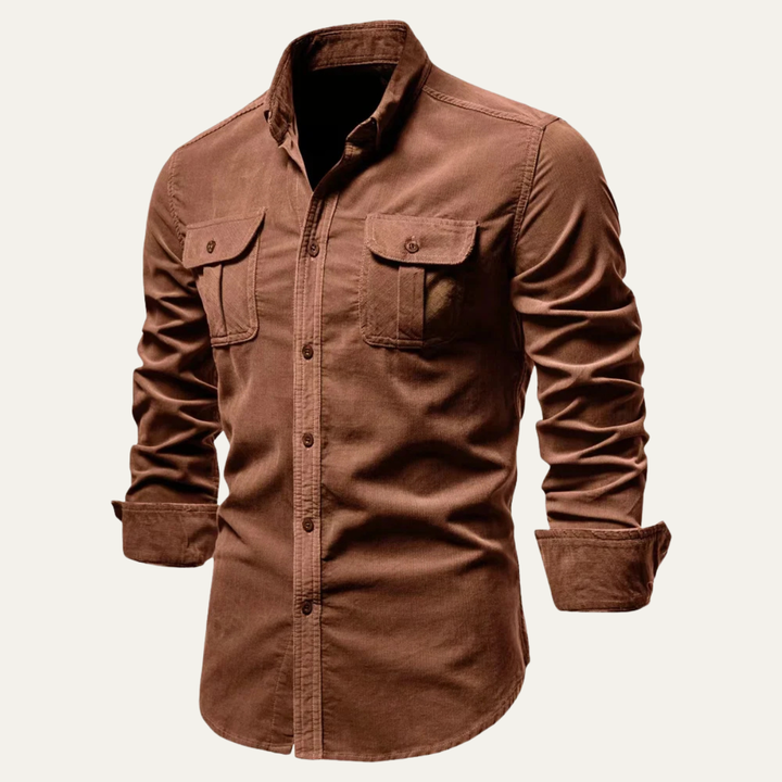 Crestbrook Cordhemd Slim Fit
