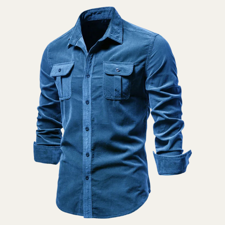 Crestbrook Cordhemd Slim Fit