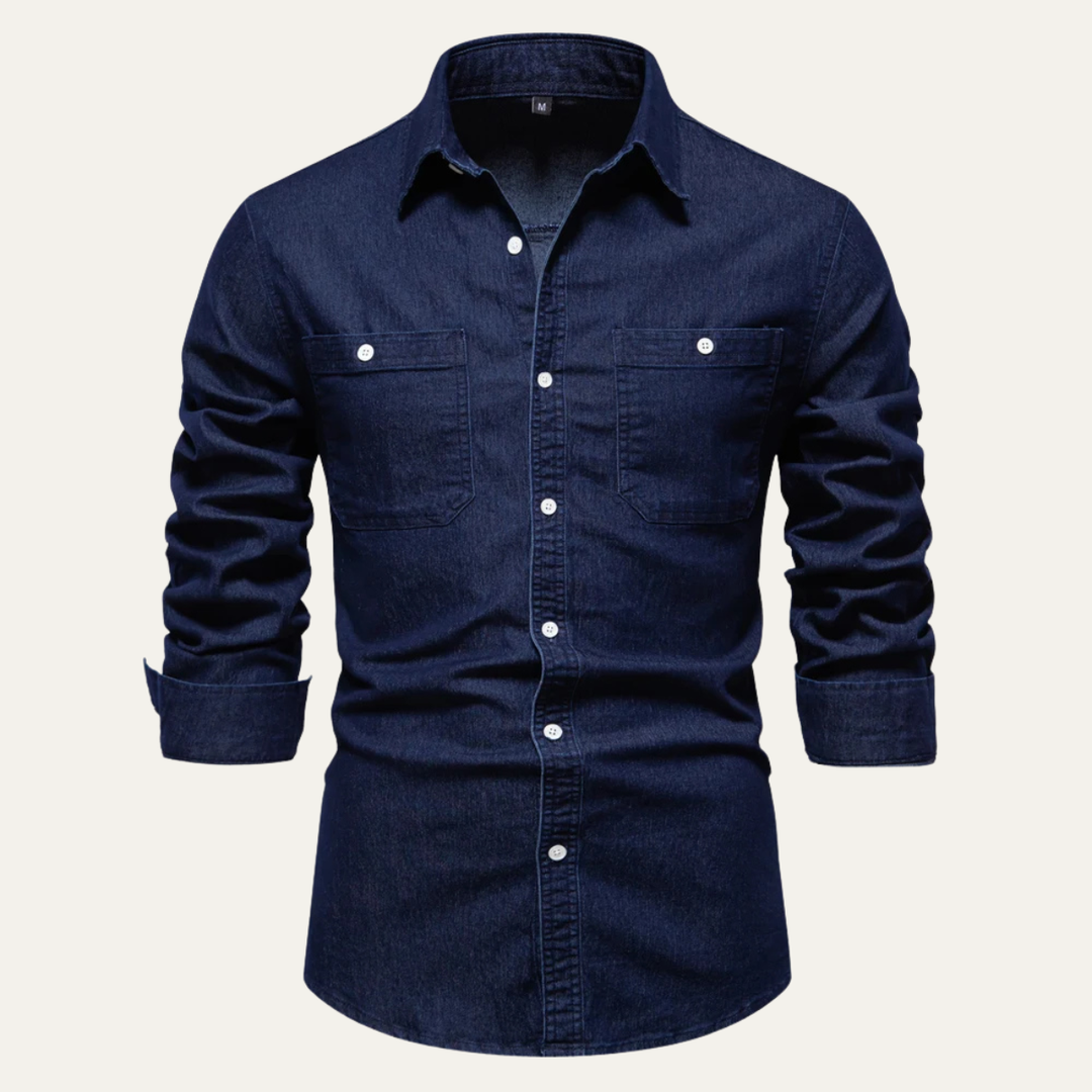 Crestfall Ridge Denimjeanshemd Slim Fit