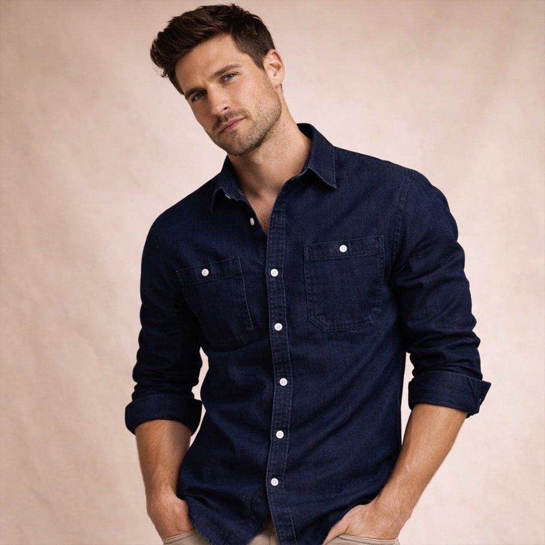 Crestfall Ridge Denimjeanshemd Slim Fit
