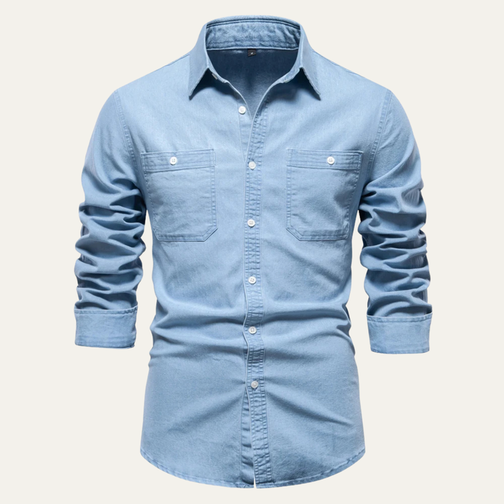 Crestfall Ridge Denimjeanshemd Slim Fit